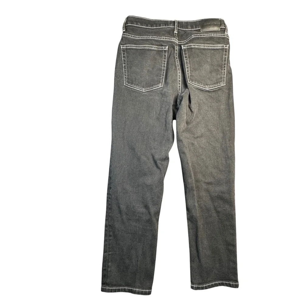 Everlane The Cheeky Jean Black High Rise Straight Crop‎ Womens 27 Stretch Denim